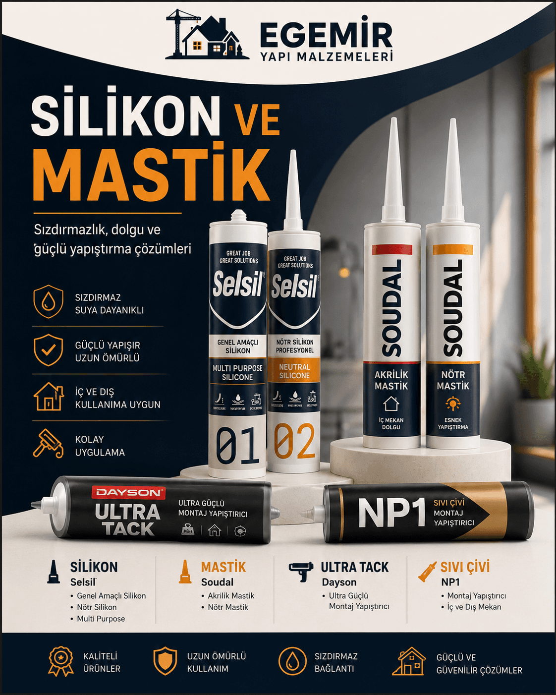 Soudal Genel Amaçlı Silikon ürün görseli